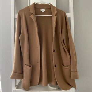 J. Crew Tan Knit Blazer